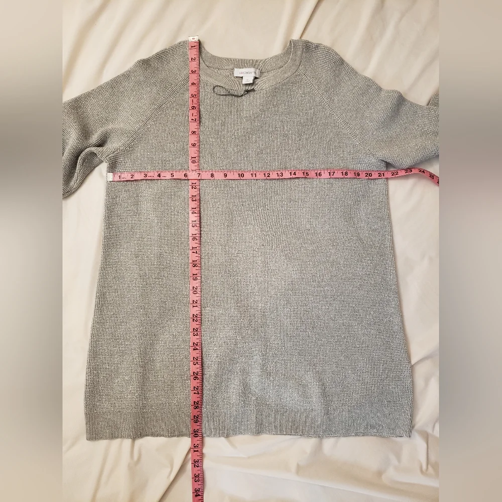 Sweater Silver tone Sz XL - Picture 6 of 9